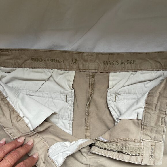GAP Broken in Straight Khakis, Size 12 - Picture 7 of 7